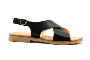 Ocra sandaal, zwart (maat 34-42)