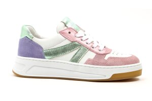 Bana & Co sneaker, wit multi pastel (maat 33-40)