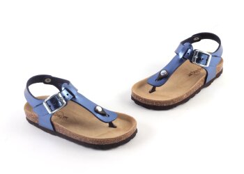 Kipling maria sandaal  blauw metallic (maat 28-40)
