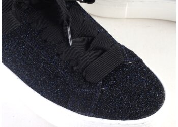 D1231 sneakers  donkerblauw glitter (maat 36-41)